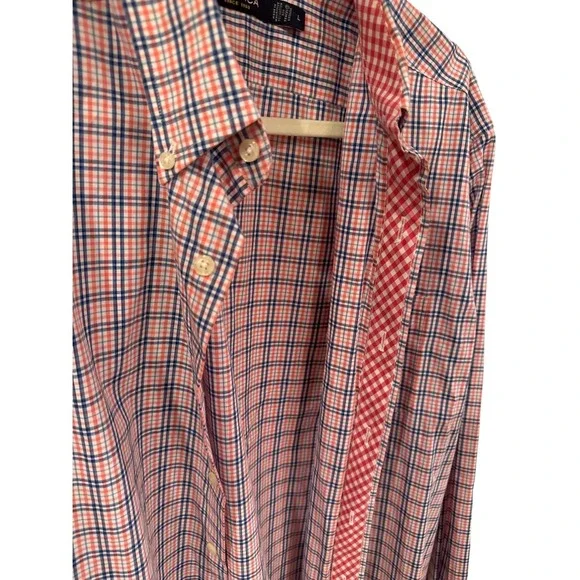 Nautica Mens Button Down Shirt Long Sleeve Plaid Classic Fit Size‎ L - Picture 3 of 4